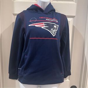NFL-Nike New England Patriots Dri-fit Hoodie On Field Medium